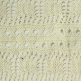 Cream Eyelet Chunky Knit, Poly-Cotton — photo 3
