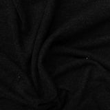 Heather Viscose Stretch Jersey Knit Fabric, 215 gsm, 170 cm — Black — photo 3