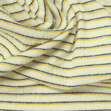 Yellow Horizontal-Stripe Crepe, Cotton-Poly — photo 3