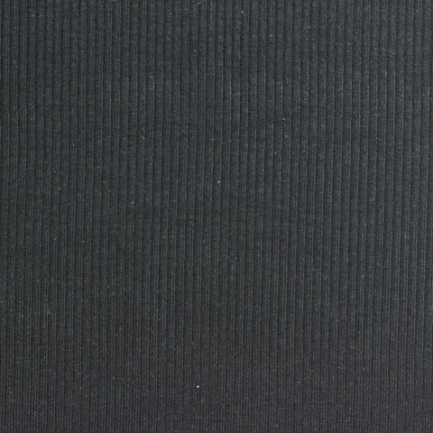 Black Ribbed Rib Knit, Viscose