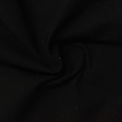 Printed Cotton Polyester Woven Fabric, 304 gsm, 150 cm — Black