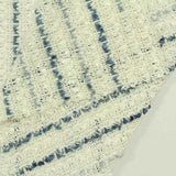 Blue Vertical-Stripe Chunky Knit, Poly-Viscose — photo 3