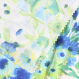 Blue Floral Woven, Viscose-Poly — photo 3