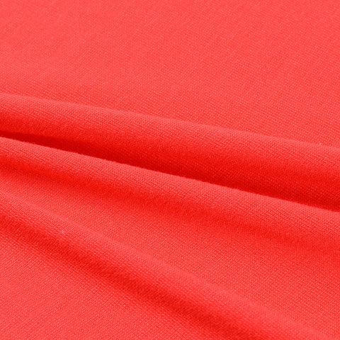 100% Viscose Jersey Knit Fabric, 142 gsm, 165 cm — Red