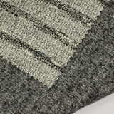Black Horizontal-Stripe Chunky Knit, Viscose-Poly — photo 3
