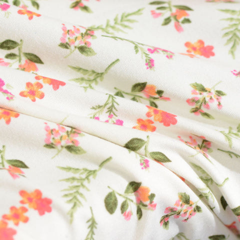 Pink Flowers Milk Silk Knit
