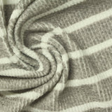 Dark Grey Stripes Rib Knit, Polyester — photo 3