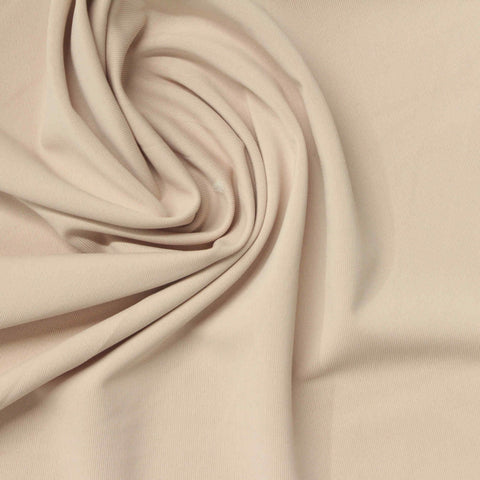 Polyester Stretch Jersey Knit Fabric, 190 gsm, 175 cm — Beige