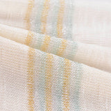 Light Blue Stripes Chunky Knit, Viscose-Metallic — photo 3