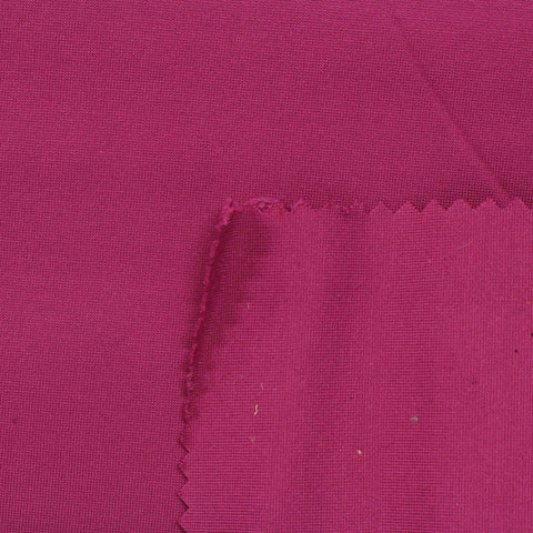 Viscose Nylon Stretch Ponte Knit Fabric, 430 gsm, 160 cm — Pink