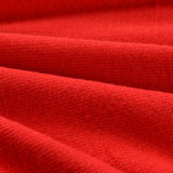Brushed Polyester Viscose Stretch Chunky Knit Fabric, 195 gsm, 192 cm — Red — photo 3