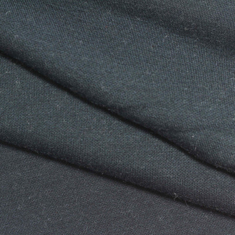 Polyester Viscose Stretch Interlock Knit Fabric, 290 gsm, 175 cm — Grey