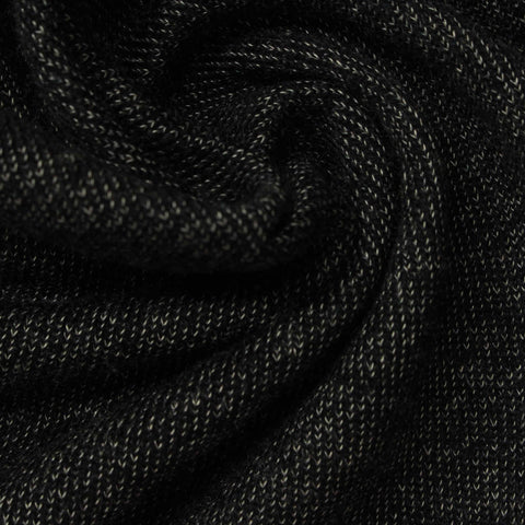 Dark Grey Marl French Terry, Viscose-Poly