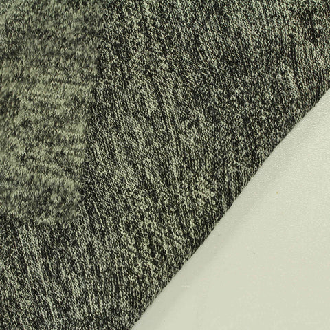 Black Marl Chunky Knit, Poly-Viscose, 250 gsm