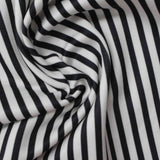 Black Vertical-Stripe Knit, Polyester — photo 3
