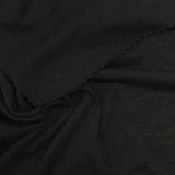 Viscose Stretch Jersey Knit Fabric, 132 gsm — Black — photo 3