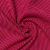 Brushed Viscose Polyester Stretch Rib Knit Fabric, 281 gsm, 150 cm — Pink — photo 3