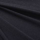 Brushed Polyester Viscose Stretch Jersey Knit Fabric, 207 gsm, 166 cm — Black — photo 3
