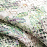 Green Floral Jacquard, Poly-Cotton — photo 3