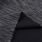Dark Grey Heathered-Marl Interlock Knit, Polyester — photo 3