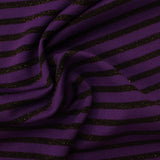 Purple Horizontal-Stripe Chunky Knit, Poly-Nylon — photo 3