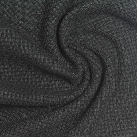 Cotton Polyester Waffle Knit Fabric, 280 gsm, 185 cm