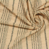 Grey Textured-Stripe Rib Knit, Poly-Viscose — photo 3