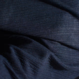 Striped Polyester Viscose Stretch Knit Fabric, 310 gsm, 160 cm — Navy — photo 3