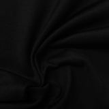 100% Polyester Interlock Knit Fabric, 244 gsm, 170 cm — Black — photo 3