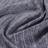 Dark Blue Marl Chunky Knit, Poly-Cotton — photo 3