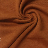 Polyester Cotton French Terry Fabric, 248 gsm — Brown — photo 3