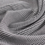 Black Plaid Jacquard, Poly-Viscose — photo 3