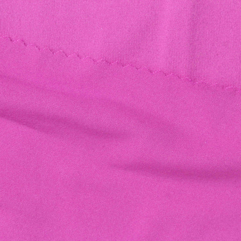 Brushed Polyester Stretch Milk Silk Knit Fabric, 180 gsm — Pink