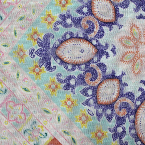 Purple Paisley Jacquard