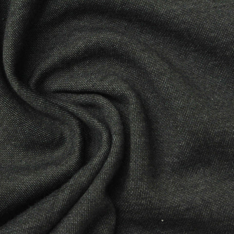 100% Polyester Interlock Knit Fabric, 266 gsm, 185 cm — Grey