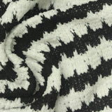 Striped 100% Polyester Chenille Fabric, 350 gsm, 170 cm — White — photo 3