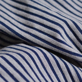Navy Vertical-Stripe Knit, Viscose-Poly — photo 3