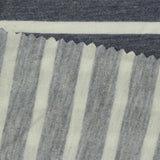 Blue Horizontal-Stripe Jersey Knit, Poly-Viscose — photo 3