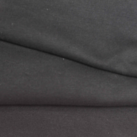 Brushed Cotton Polyester French Terry Fabric, 370 gsm — Grey