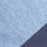 Blue-Grey Heathered-Marl Scuba Knit, Poly-Cotton — photo 3
