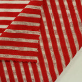 Red Horizontal-Stripe Knit, Cotton-Poly — photo 3