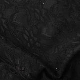 Black Tone-on-Tone Floral Ponte Knit — photo 3
