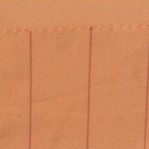 Peach Check Jersey Knit, Polyester
