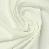 Polyester Stretch Milk Silk Knit Fabric, 134 gsm, 168 cm — White — photo 3