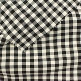 Black Check Woven, Polyester — photo 3