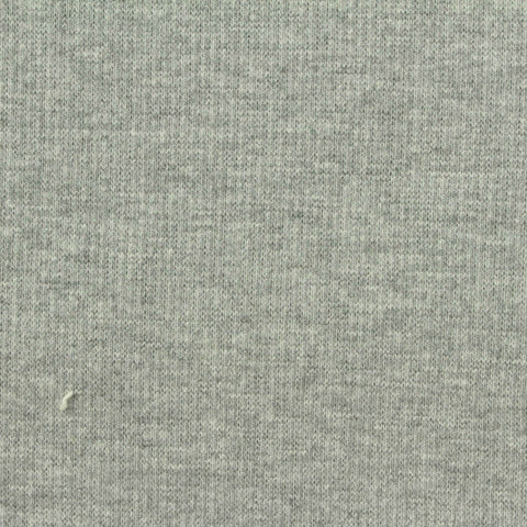 Light Grey Marl Rib Knit, Cotton-Poly, 350 gsm