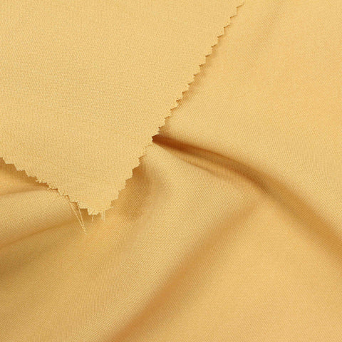 100% Polyester Linen-Look Fabric, 144 gsm — Khaki