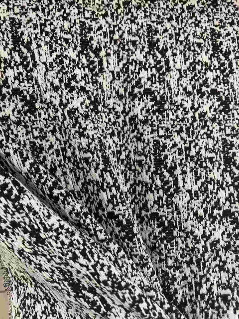 Black Abstract Jacquard, Polyester, 238 gsm