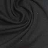 Polyester Stretch Ponte Knit Fabric, 280 gsm, 160 cm — Black — photo 3