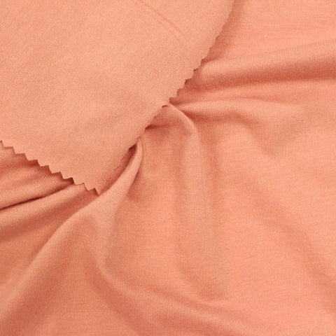 Polyester Cotton Stretch Jersey Knit Fabric, 161 gsm, 150 cm — Orange